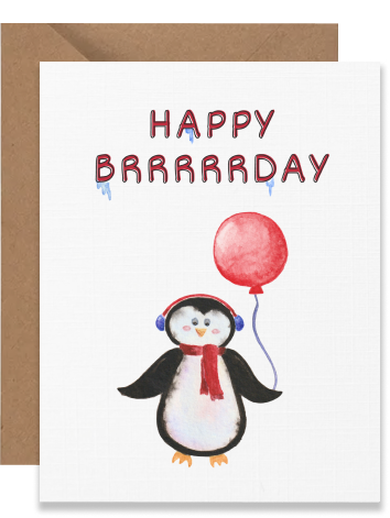 Happy brrrrrday penguin